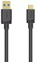 Hama 00202006 USB laidas USB 3.2 Gen 1 (3.1 Gen 1) 1,5 m USB A USB C 5Gbit/s Juodas