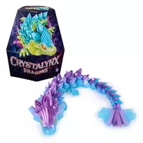 CrystaLynx Dragons 9 colių kolekcinė artikuliuota drakonų figūrėlė vaikams ir suaugusiems, blind box, fidget žaislai namams, biurui ir stalo dekorui (stiliai gali skirtis)