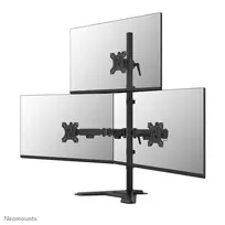 Neomounts DS45-600BL2-1 trijų monitorių stovas 10–32 colių