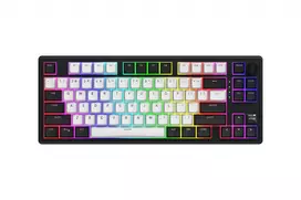 Belaidė žaidimų klaviatūra HATOR Skyfall 80 MAG ULTIMA 8K, magnetiniai jungikliai, QWERTY US English, juoda/balta