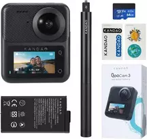 Veiksmo kamera KanDao QooCam 3 Travel Combo – 360° įrašymas, 4K vaizdo kokybė, 3D palaikymas