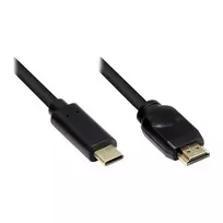Good Connections GC-M0103 - 5 m - USB Type-C - HDMI Type A (standartinis) - Kištukas - Kištukas - tiesus