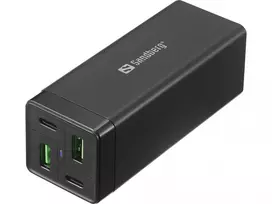 SANDBERG maitinimo blokas 65 W - 3,25 A - PD, QC - 4 išėjimai (2 x USB, 2 x USB-C)