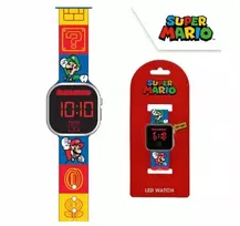 Vaikiškas skaitmeninis LED laikrodis Euroswan Super Mario GSM4236 su kalendoriumi