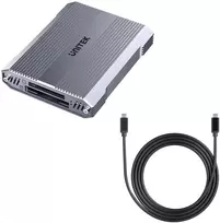 Unitek R1022C01 CFexpress B, SD ir microSD kortelių skaitytuvas su USB-A šakotuvu
