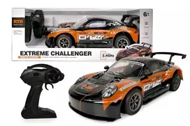 Radijo bangomis valdomas automobilis Artyk Car R/C oranžinis – baterijomis varomas žaislinis automobilis, modelis 176982