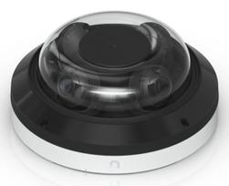 IP kupolinė apsaugos kamera UBIQUITI AI Multi Sensor 4 — 3840×2160, 360° FOV, 2.33× optinis priartinimas, lubų tvirtinimas, laidinė (balta/juoda)