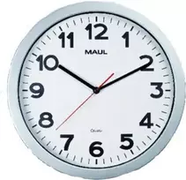 Sieninis laikrodis Jakob Maul GmbH MAULstep O 35 cm sidabrinis (9053695)