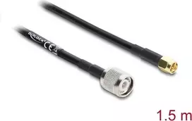 Koaksialinis antenos kabelis DELOCK TNC patinas – SMA patinas RG-58 C/U 1,5 m
