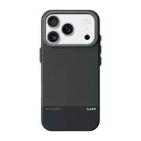 Mobiliojo telefono dėklas Zagg International LAUT KEV PROTECT, skirtas iPhone 17 Pro Max, aramidas, 6,9 colio (17,5 cm), juodas, su stovu