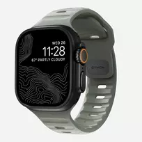 Nomad Sport Band pilka guminė juosta išmaniesiems laikrodžiams, plotis 21,5 mm, riešui 160–195 mm
