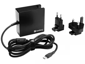 Sandberg USB-C PD kintamosios srovės įkroviklis 90W EU+UK, vidaus, 20,2 V, 4,5 A, 1,8 m, juodas