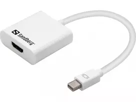Sandberg adapteris MiniDP1.2 į HDMI2.0 4K60, Mini DisplayPort, HDMI, vyriškas, moteriškas, 3840 x 2160 pikseliai, 6Gbit/s