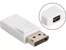 Sandberg DisplayPort į MiniDP keitiklis, DisplayPort, Mini DisplayPort, Baltas