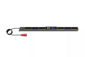 Eaton EVSWF316A perjungiamas trifazis PDU, 24 lizdai (C39, C13), 240/415V, 16A, 3 m laidas, 22,5U, juoda