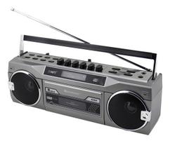 Nešiojamas kasečių grotuvas Soundmaster SRR80TI su DAB+ ir FM, LCD ekranu, 3 W RMS, 3,5 mm ausinėms, baterija/230V