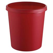 Šiukšlių dėžė apvali plastikinė raudona Helit H6105825