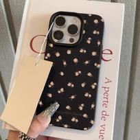 Pink Flowers Lichee Pattern Silicone Case For IPhone 16 Pro Max 15 14 Plus 13 12 11 For IPhone X XS Max XR Shockproof Cover Case iPhone XR white