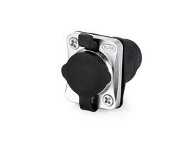 RJ45 jungtis Alcasa S6 IC06-R002 juoda metalinė Moteriška/Moteriška