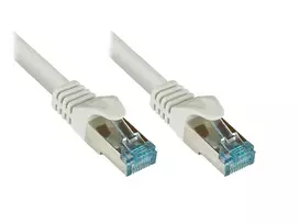 Tinklo kabelis Alcasa 8064-H500 50m Cat6a S/FTP Pilkas
