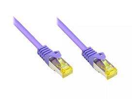 Tinklo kabelis Alcasa Cat7 50 m RJ-45 S/FTP Violetinis