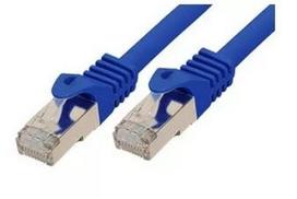 Tinklo kabelis ShiverPeaks BASIC‑S Cat7 S/FTP (S‑STP) Mėlynas, 5 m, RJ‑45 su paauksuotais kontaktais