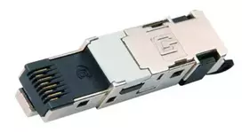 RJ45 kištukas Telegärtner J80026A0045 juodas nerūdijantis plienas