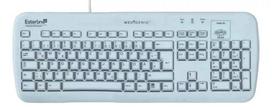 Klaviatūra „Medigenic Essential VM9205“ medicininė USB/PS/2 vokiška balta