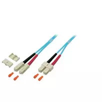 Skaidulinis optinis kabelis EFB Elektronik O7413.15 15 m SC Turkis