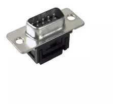 D‑Sub laido jungtis EFB Elektronik 29062.1, juoda metalizuota apdaila