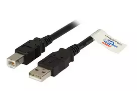USB kabelis EFB Elektronik K5256SW.1,8 1,8 m USB A USB B juodas