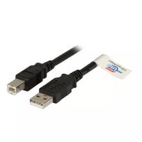 EFB Elektronik USB 2.0 A/B 3.0m juodas laidas, vyriškas/vyriškas