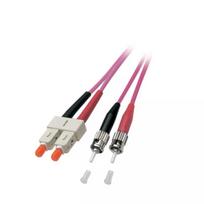 Skaidulinis optinis kabelis EFB Elektronik O0347.2 2 m ST SC violetinis