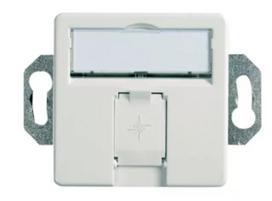 Telegärtner RJ-45 Cat6a kištukinis lizdas J00020A0507, baltas, ABS/plienas/cinkas, 70×50×43,2 mm