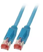 Tinklo kabelis EFB Elektronik K8708BL.5 RJ-45 Cat6a 5 m Mėlynas