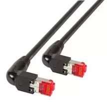 Tinklo laidas EFB Elektronik K4137SW.5 RJ-45 Cat6a 5 m juodas