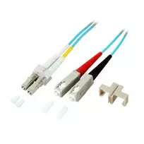 Skaidulinis optinis kabelis EFB Elektronik O0314.2 2m LC SC Turkio spalvos