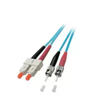 Skaidulinis optinis kabelis EFB Elektronik O7353.3 3 m SC ST turkio spalvos