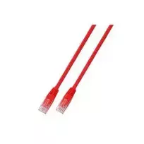 Tinklo kabelis EFB Elektronik RJ45 U/UTP Cat.5e raudonas 1 m
