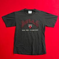 VTG 90s Lee Sport Chicago Bulls NBA Champions Embroidered T-Shirt Mens M Black L