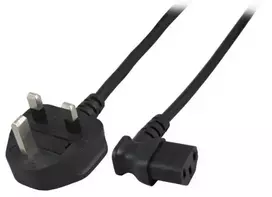 Maitinimo laidas EFB Elektronik EK460.1,8 juodas 3 m BS 1363/A C13 jungtis