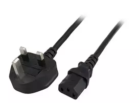 Maitinimo laidas EFB Elektronik EK484.2 Juodas 2 m