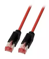 Tinklo kabelis EFB Elektronik K8048PUI5 RJ-45 Cat6a 5m Juodas Raudonas