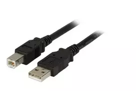 USB 2.0 duomenų laidas EFB Elektronik K5256SW.1,5 — USB A į USB B, 1,5 m, juodas