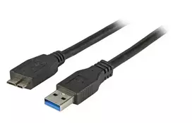 USB laidas EFB Elektronik K5295SW.1 (USB A – Micro-USB B, 1 m, juodas)