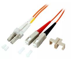 Skaidulinis optinis kabelis EFB Elektronik O0320.40 40 m LC SC Oranžinis