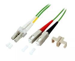 Skaidulinis optinis kabelis EFB Elektronik O0323.1OM5 1 m 2x SC 2x LC Žalias