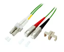 Skaidulinis optinis kabelis EFB Elektronik O0323.3OM5 3 m 2x SC 2x LC žalias