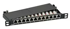 Patch Panel EFB Elektronik 37738.12 0,5U 12xRJ45 Cat6a Pilkas