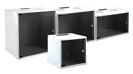 Sieninis stelažas EFB Elektronik WGB-1915WS.45 — 15U, baltas, max apkrova 80 kg